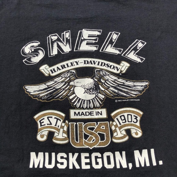 Vintage Harley Davidson short sleeve tee shirt - Picture 7 of 9